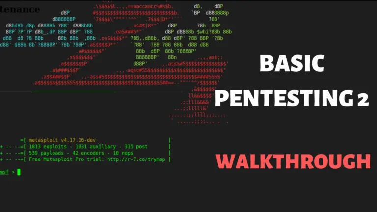 Basic Pentesting 2 Walkthrough