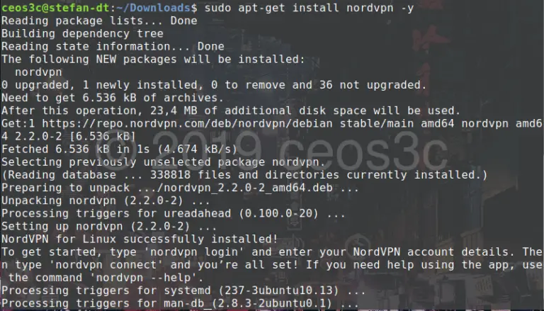 nordvpn install ubuntu