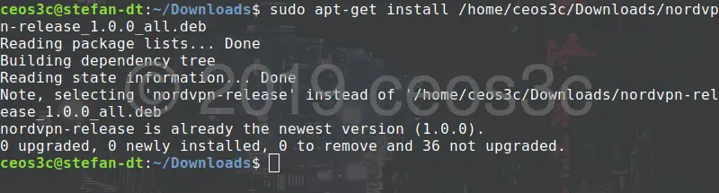 nordvpn install linux