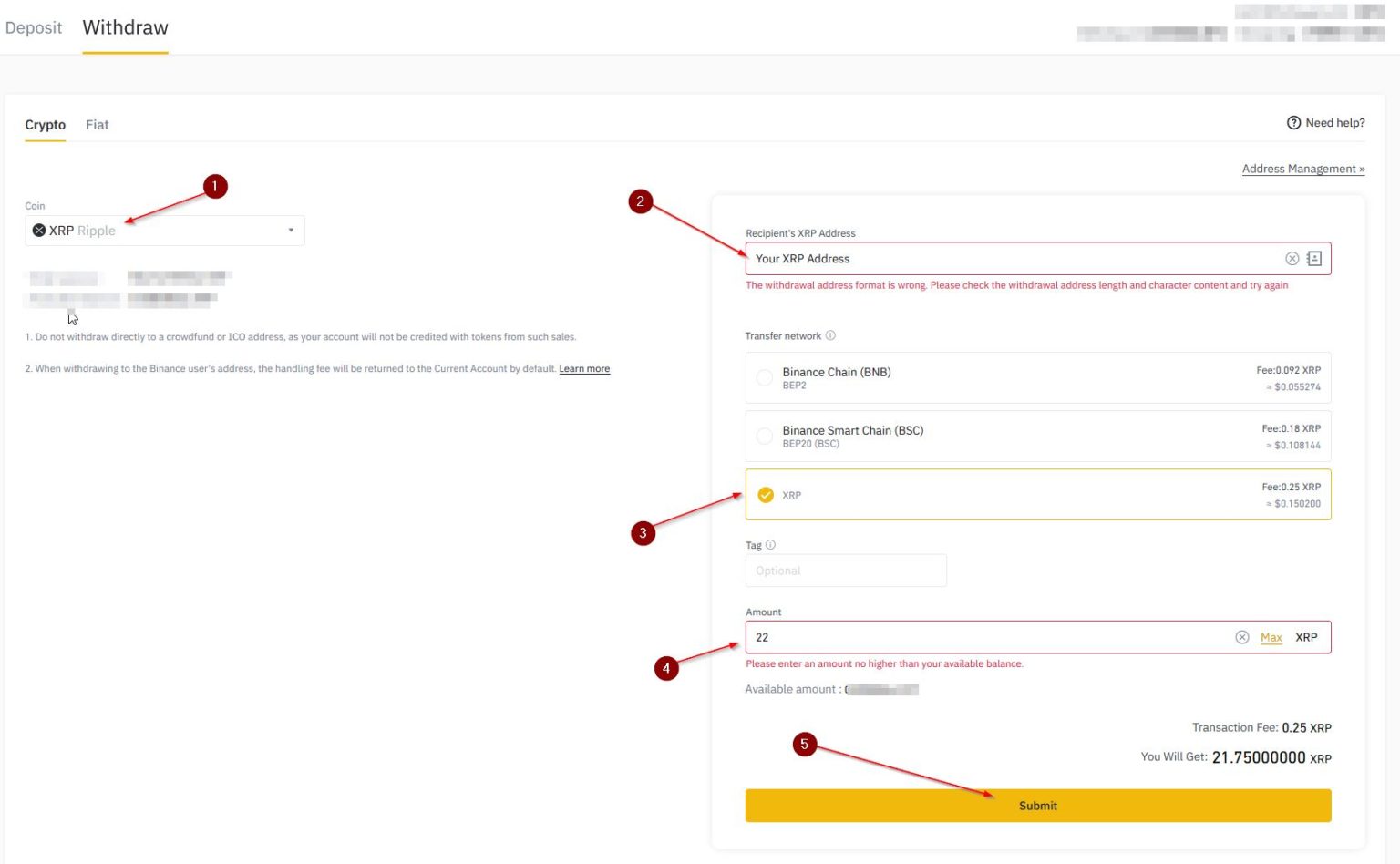 ledger live transfer fees